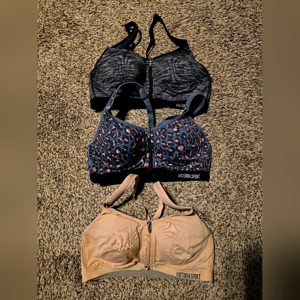 Victoria's Secret Sports Bras - Black, Pink, Tan